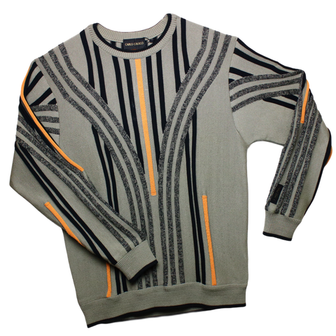 CARLO COLUCCI : STRIPE KNIT PULLOVER : M/L - Hahayoureugly Berlin