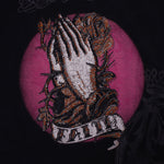 CHRISTIAN AUDIGIER: Rhinestone Faith T-Shirt: L