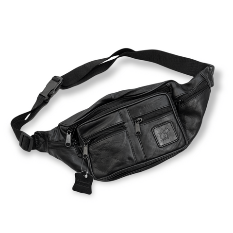 DEADSTOCK LEATHER FANNY PACK / BUM BAG : ONE SIZE
