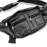 DEADSTOCK LEATHER FANNY PACK / BUM BAG : ONE SIZE