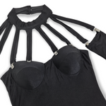 BLACK CLIP DRESS : SIZE S
