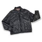 2 IN 1 LEATHER JACKET AND VEST : SIZE 54