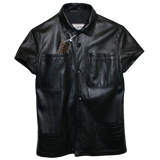 GIANNI VERSACE : RARE LEATHER SHIRT : M/L