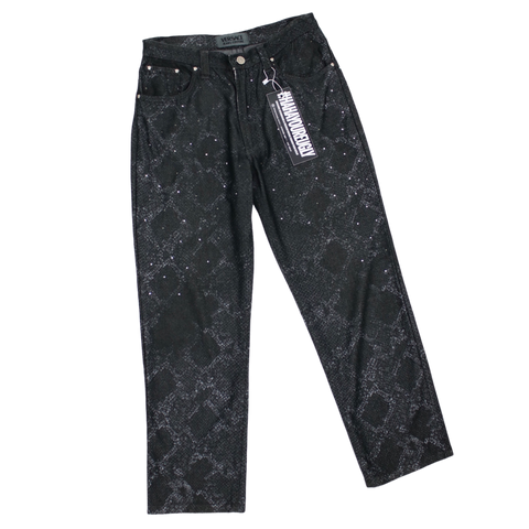VERSACE  : JEANS COUTURE : SNAKE SKIN PANTS : 12