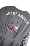 OTTO KERN: RARE VINTAGE SILK JACKET 'HEART ANGELS' : 3
