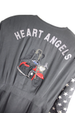 OTTO KERN: RARE VINTAGE SILK JACKET 'HEART ANGELS' : 3