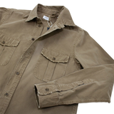 ASPESI SHIRTS: Brown Button Up Shirt: 39 - Hahayoureugly Berlin