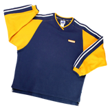 ADIDAS : NAVY & YELLOW PULLOVER : D4